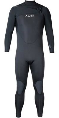 2026 XCEL Mens Axis 3/2mm Chest Zip Wetsuit MN32ZAX4 - Black